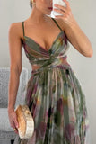 Giselle | Vestido Largo Elegante con Estampado Floral
