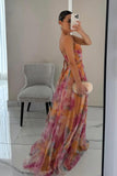 Giselle | Vestido Largo Elegante con Estampado Floral