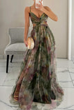 Giselle | Vestido Largo Elegante con Estampado Floral