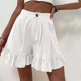 Short casual de lino