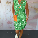 Vestido Estampado Sin Mangas Fluck