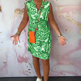 Vestido Estampado Sin Mangas Fluck
