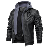Chaqueta motoquera con capucha Ring